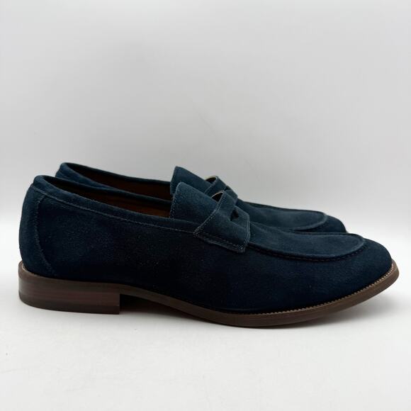 Florsheim Mens Rucci Penny Loafers US 11 M Navy Suede Slip On GUC main image 8